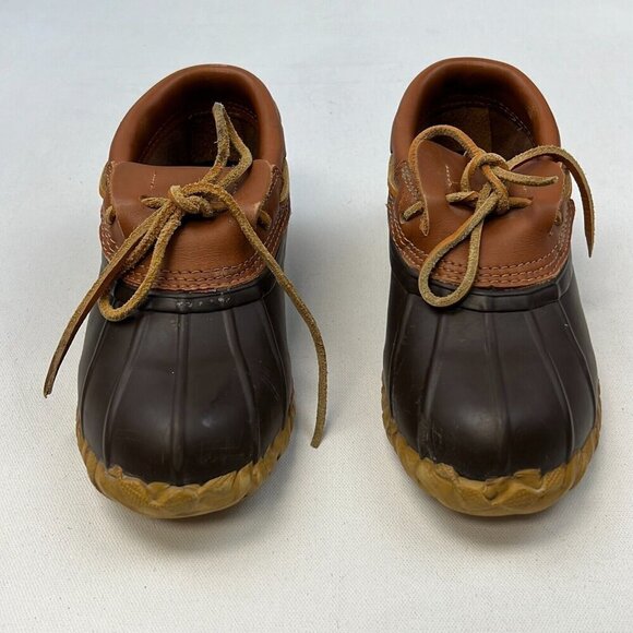 CABELAS Womens Brown Comfort Steel Shank Round Toe Slip-On Duck Boots Size 7 - Picture 2 of 10